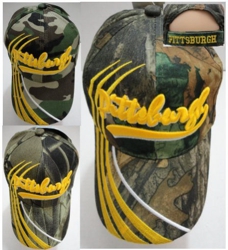 PITTSBURGH Hat [Camo] Lines Only - <Assorted Camo</b> [Camo Upon Availability]