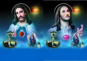 3D Picture 9585--Jesus with Smaller Images