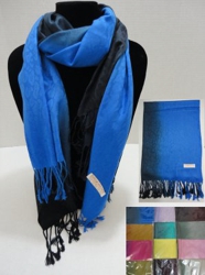 Fashion Pashmina with Fringe--Color Fade Cheetah Print