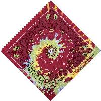Bandana-Pink/Yellow Paisley Tie Dye