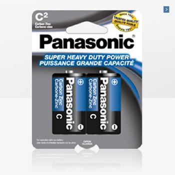 2pk Panasonic C Batteries