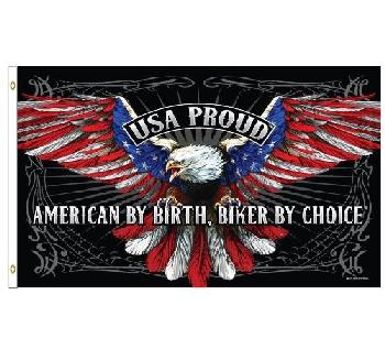 3'x5' American Biker Flag [USA PROUD]