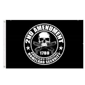 3'x5' 2nd Amend Flag*Black* America's Original Homeland Security