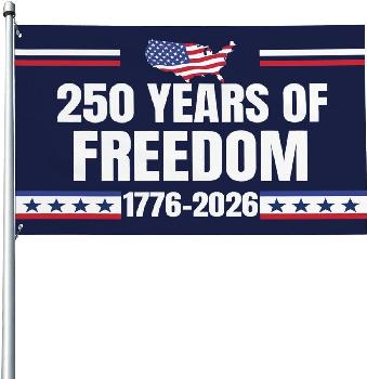 3'x5' 250 YEARS OF FREEDOM Flag