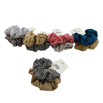 2pc Gingham Scrunchie