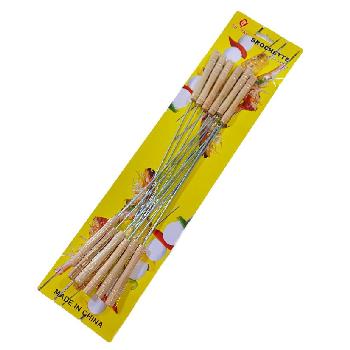 12pk 12" BBQ Skewers with Wooden Handle