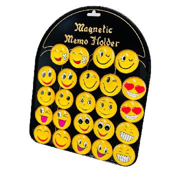 1.5" Round dome Magnet [Emoji Faces] with Display Board