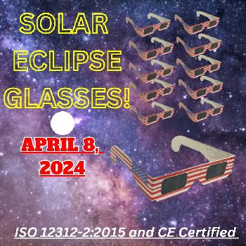 10pk Americana Solar Eclipse Glasses