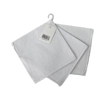 3pk Handkerchief [White] 10.5"x10.5"