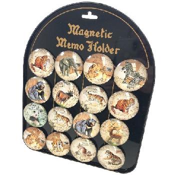 2" Round Dome Magnets [Wild Animals] with Display Board