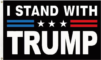 3'X5' Flag I STAND WITH TRUMP [Air Shipped]