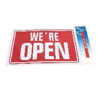 11.8"x7.9" Sign [WE'RE OPEN]