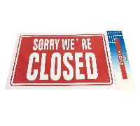 11.8"x7.9" Sign [SORRY WE'RE CLOSED]