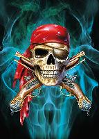 3D Picture 9730--Pirate Skull