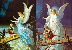 3D Picture 9796--Guardian Angel/Children on Bridge