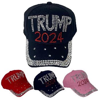Trump 2024 Bling Hat [Buckle Back]