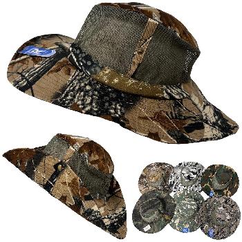 Assorted Camo Mesh Boonie Hat - Assorted Colors