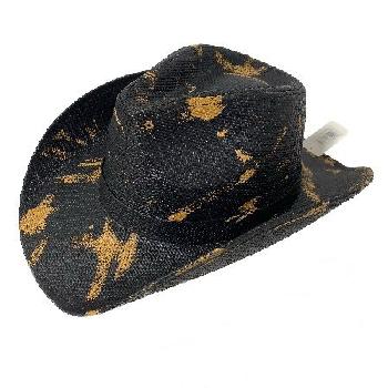Painted Cowboy Hat [Black/Gold]