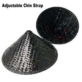 Conical Bamboo Hat [Black]