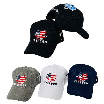FREEDOM Hat [Worn Flag] Nail Cross