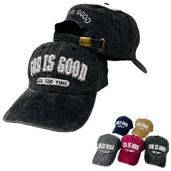 Vintage Washed Cotton Cap [GOD IS GOOD All the Time]