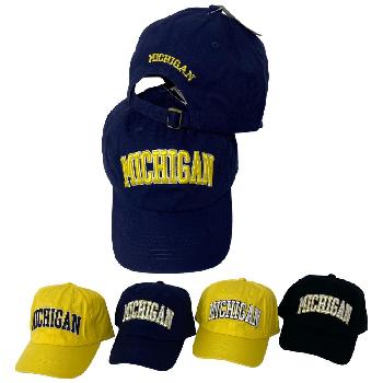 100% Cotton Ball Cap [Buckle Back] MICHIGAN