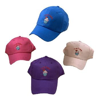 Girl's Embroidered Ball Cap [Cup Cake]