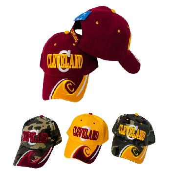 CLEVELAND Hat "C" [C/Wave on Bill] Wine/Gold