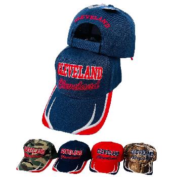 CLEVELAND Hat N/R [Block/Script Lettering] Embroidered Bill