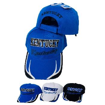 KENTUCKY Hat [Block/Script Lettering] Embroidered Bill