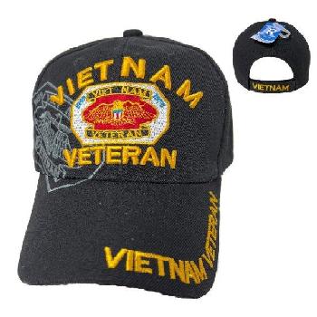 VIETNAM VETERAN Hat 1959-1975 [Eagle] - Black Only