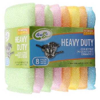 6pk Colorful Cleaning Sponge Heavy Duty