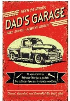 16"x12" Metal Sign- Dad's Garage