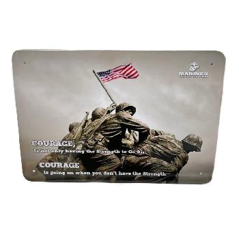 11.75"x8" Metal Sign- Licensed Marines [Courage]