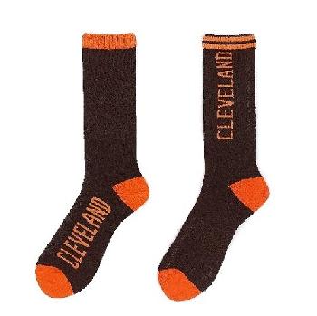 1pr Crew Socks-3 Styles [CLEVELAND] 10-13 B/O