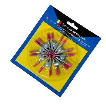 8pc 2" Spring Clamp [Metal] PINK