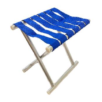 Folding Camping Stool with Canvas Seat 12.5"