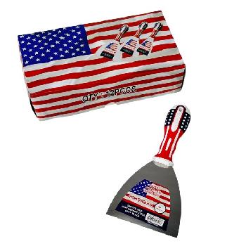 4" Stiff Chisel Scraper with Flag Handle