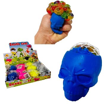 Squeeze Skull with Mesh Water Beads