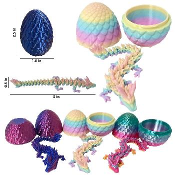 3D Printed Model [2.5" Dragon in Egg]