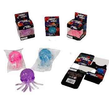2" Gummy Jelly Fish Gel Squish Toy