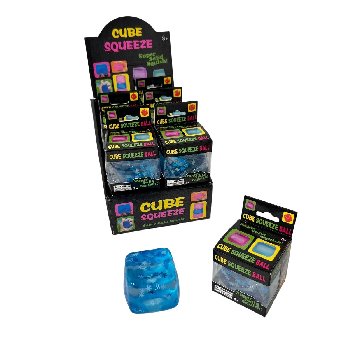 2" Cube Squeeze Ball [Snowflakes]