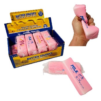 Slow Rising Squishy Butter 5"X1.5"[Pink with Print]