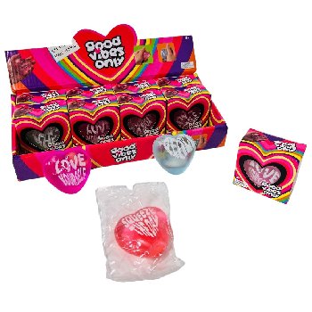 2.25" Heart Squeeze Gel Toy [Assorted Expressions]