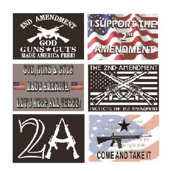 4"X6" Bumper sticker 2nd Amendment