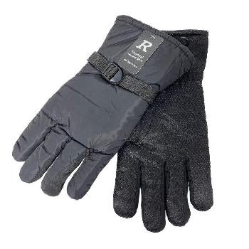 Men's Lined Waterproof Snow Gloves [Black Only]