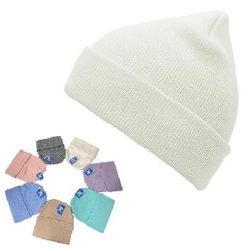 Knitted Cuffed Hat [Pastel] 77g