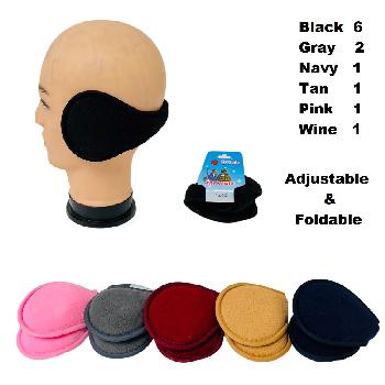 Adjustable Wrap Around Fleece Earmuffs