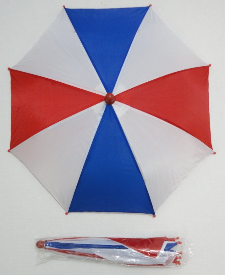Umbrella Hat Red White Blue