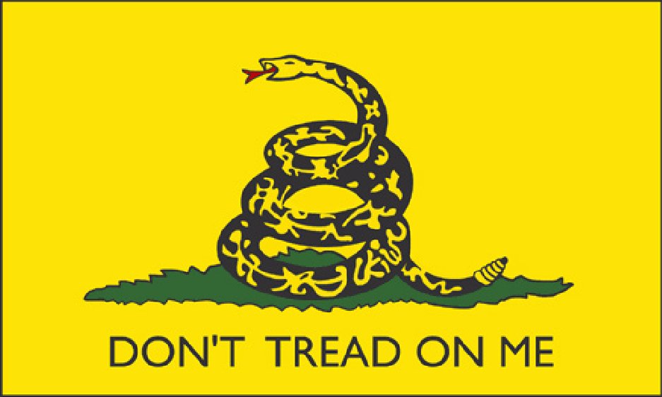 3'x5' DON'T TREAD ON ME Flag [Yellow]
